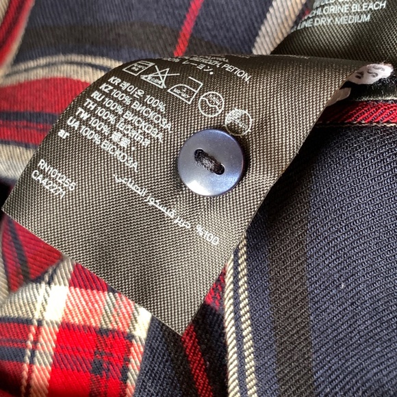 H&M Long Sleeve Plaid Shirt Dress (240) - Picture 6 of 9